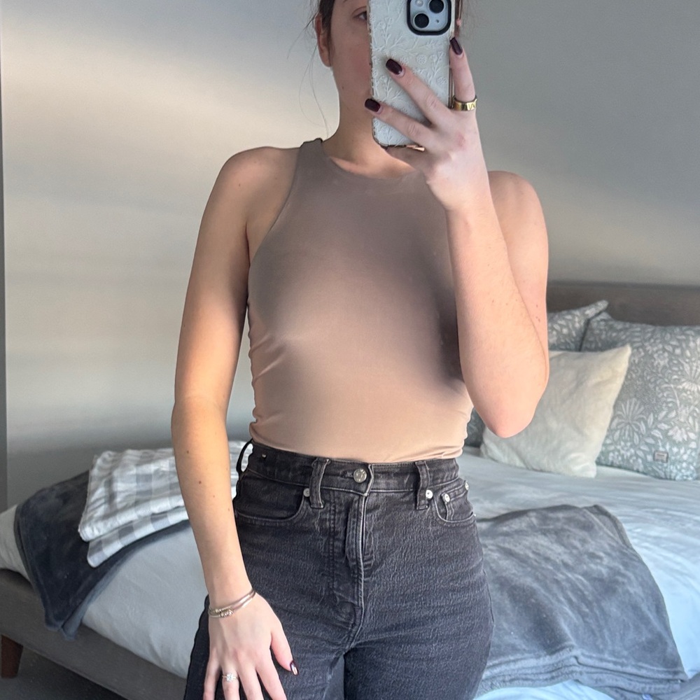 Women's Tan Bodysuit
